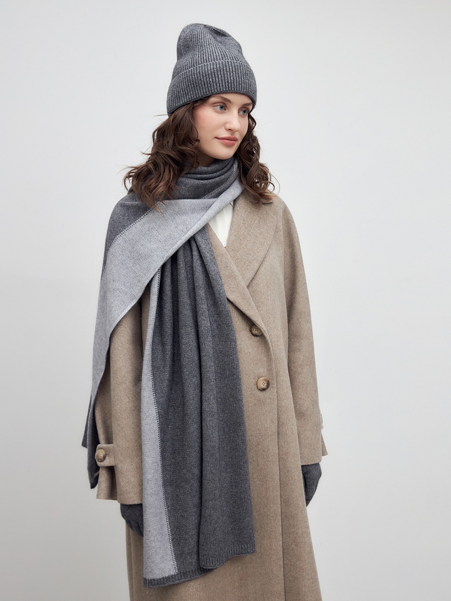 Мягкий шарф с шерстью и ангорой