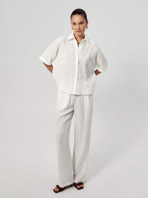 Летние брюки из жатой вискозы