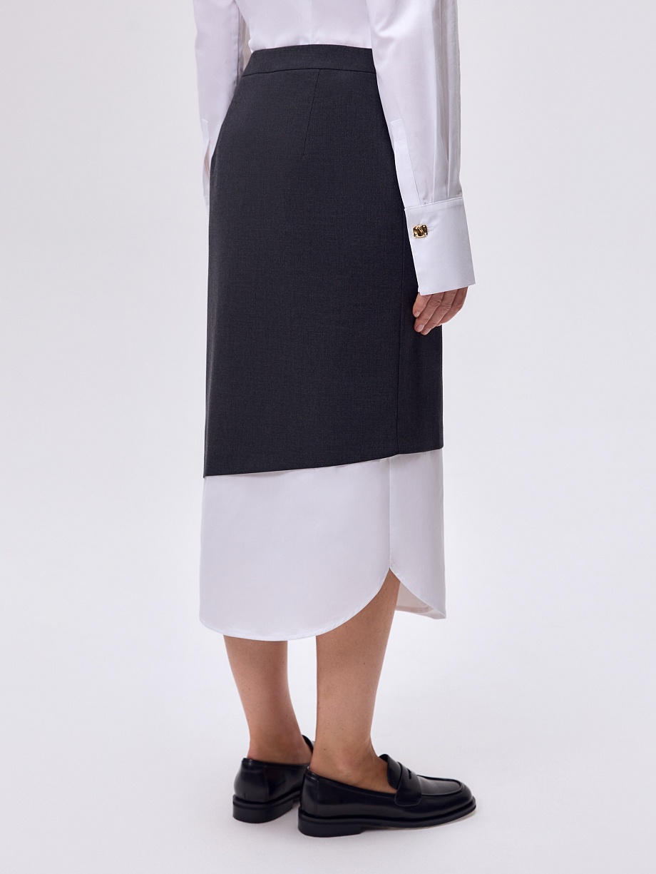 Юбка асимметричная с запахом