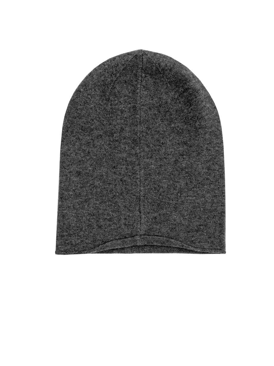 Демисезонная шапка из кашемира и шерсти 