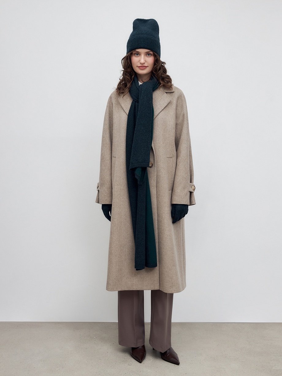 Демисезонный шарф с добавлением ангоры