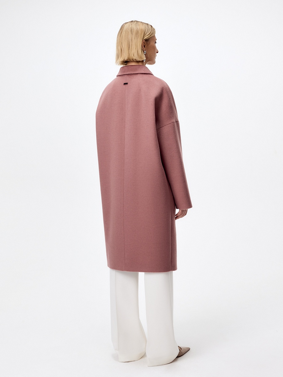 Шерстяное демисезонное пальто с мембраной