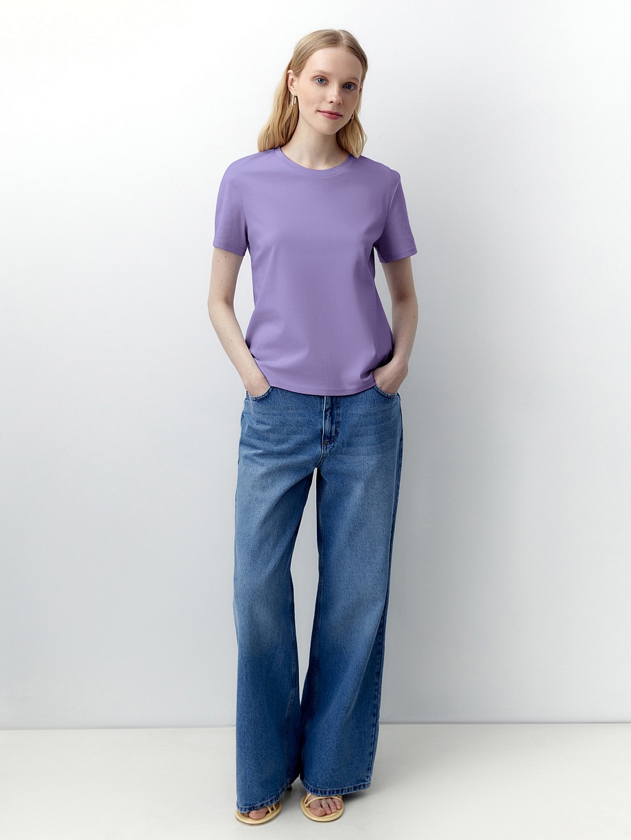 Футболка из 100% мерсеризированного хлопка