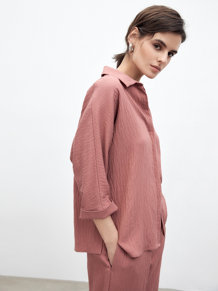 Свободная летняя блуза из вискозы