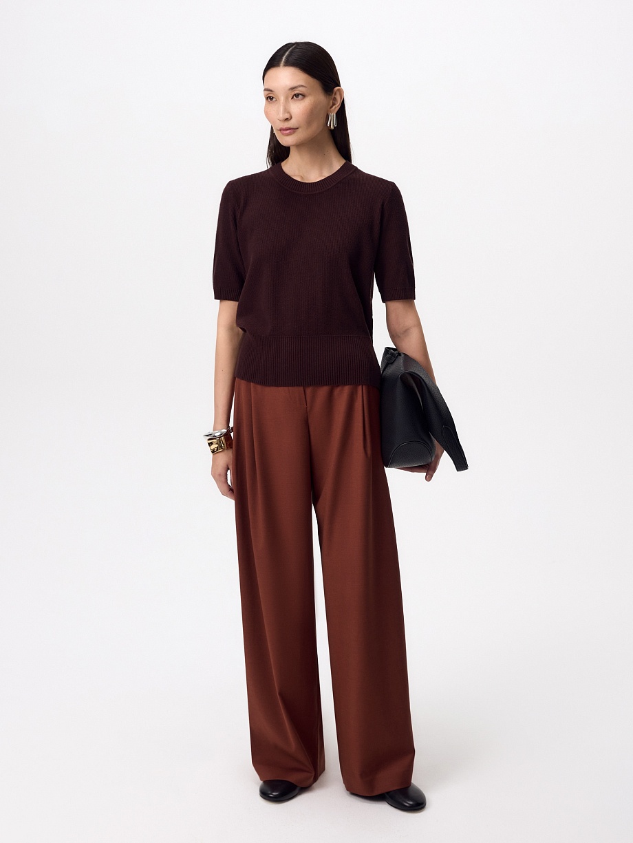 Джемпер из вискозы и шерсти