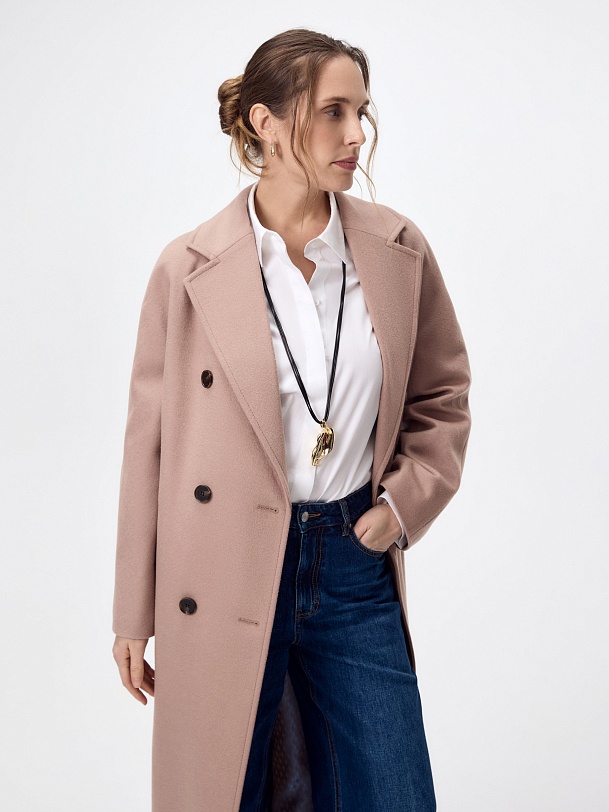 Пальто из шерсти с мембраной