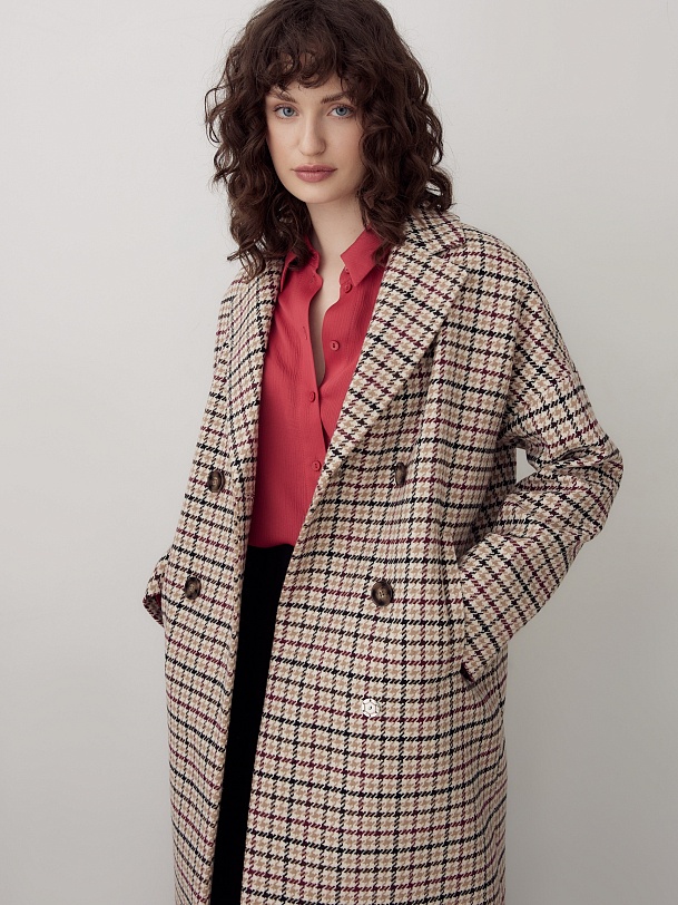 Шерстяное пальто с мембраной