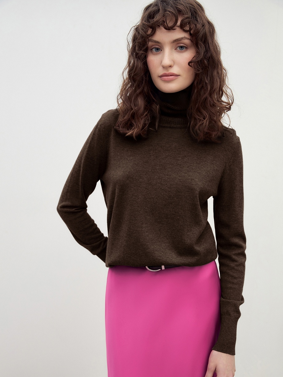 Водолазка из вискозы и хлопка