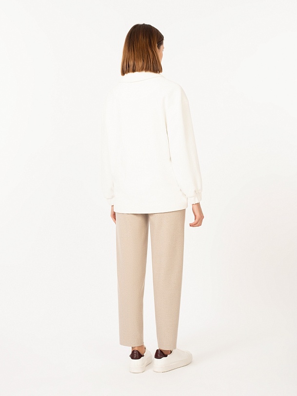 Рубашка-жакет белая