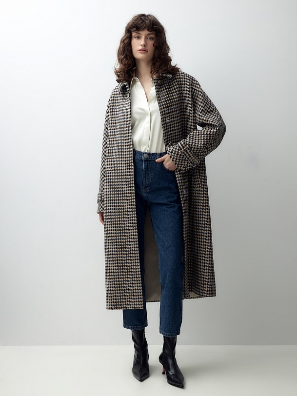 Шерстяное пальто с мембраной