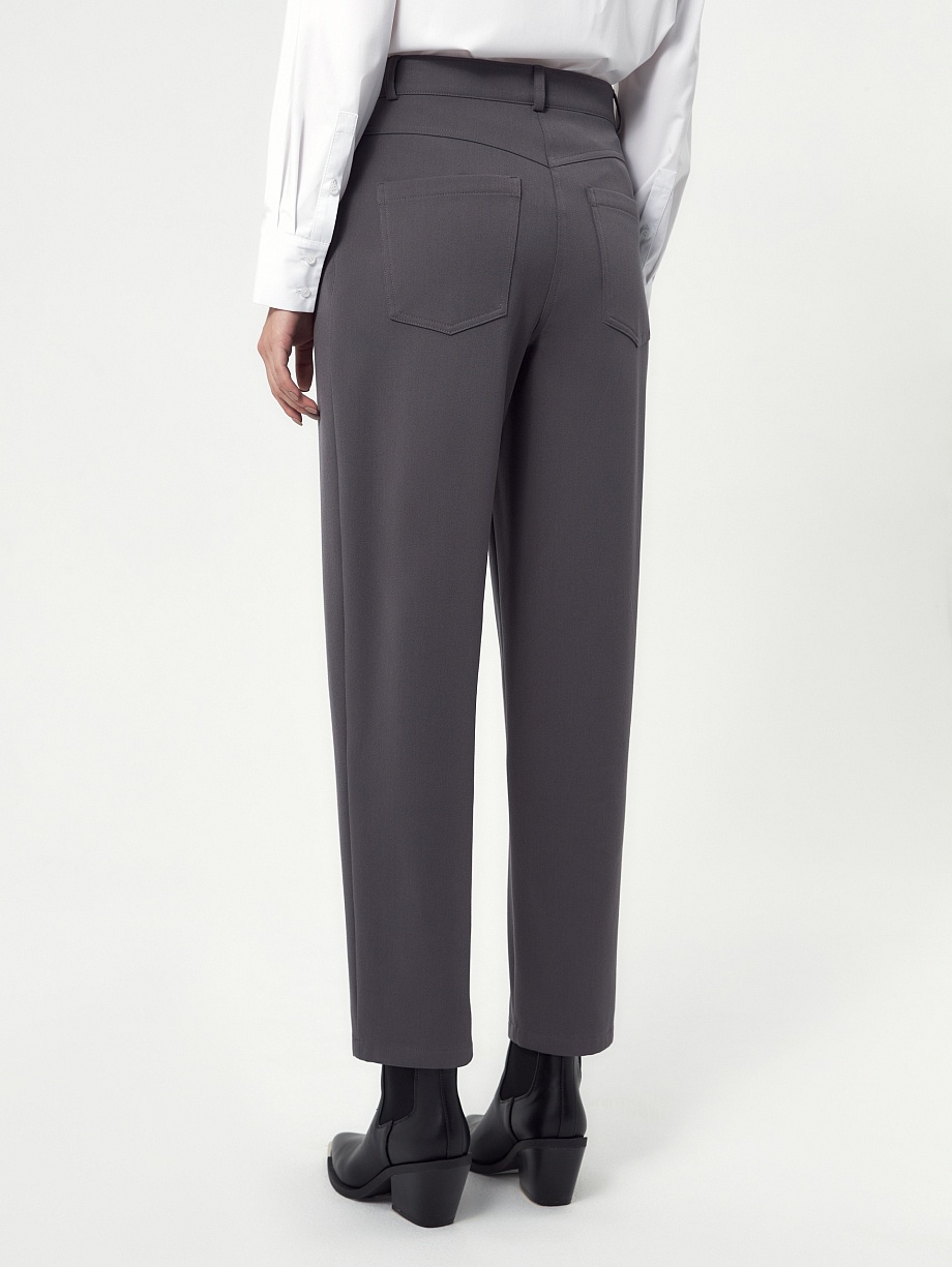 Брюки утеплённые из костюмной ткани