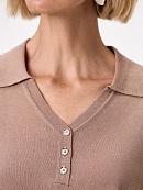 Джемпер-поло из вискозной пряжи с люрексом POMPA арт.3218140kn3188