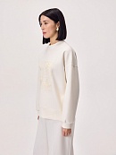 Хлопковый свитшот с декоративной вышивкой POMPA арт.3810329jr0190