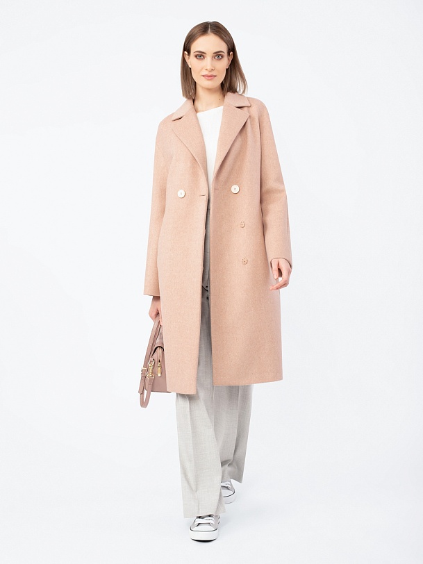 Пальто-кокон из шерсти