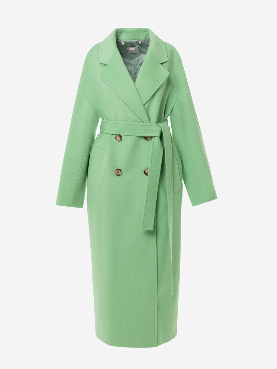 Демисезонное пальто из шерсти с мембраной