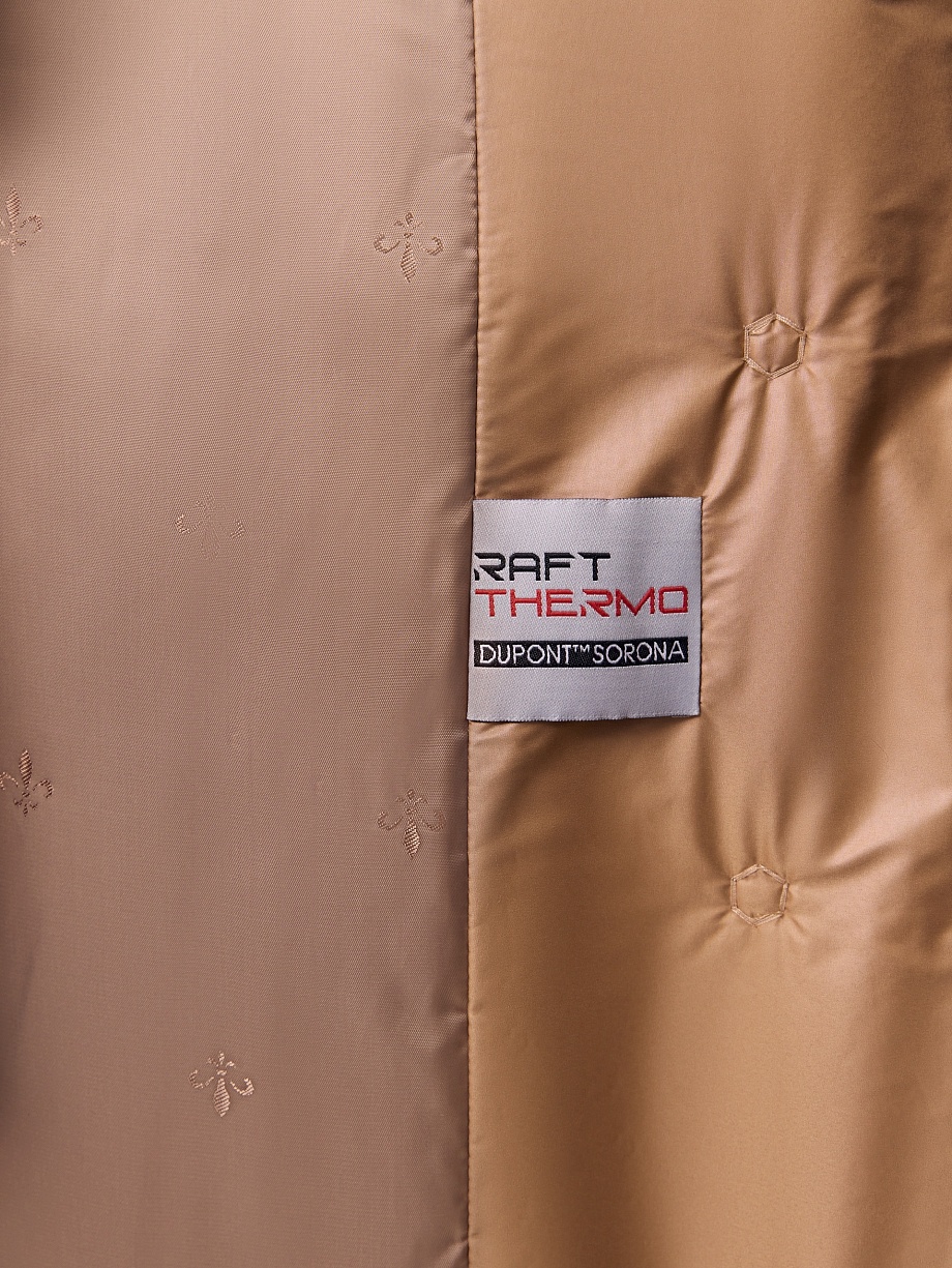 Утепленное стеганое женское пальто с мембраной