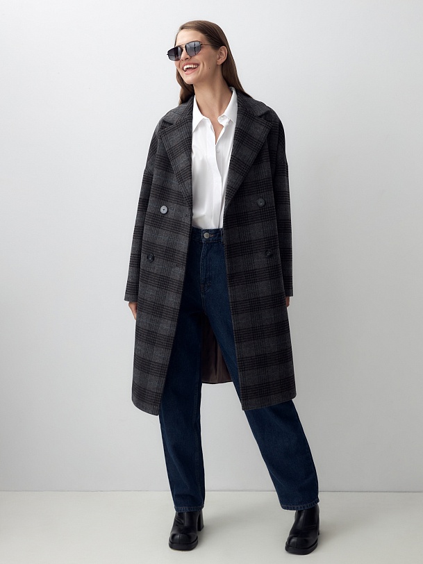 Шерстяное пальто с мембраной