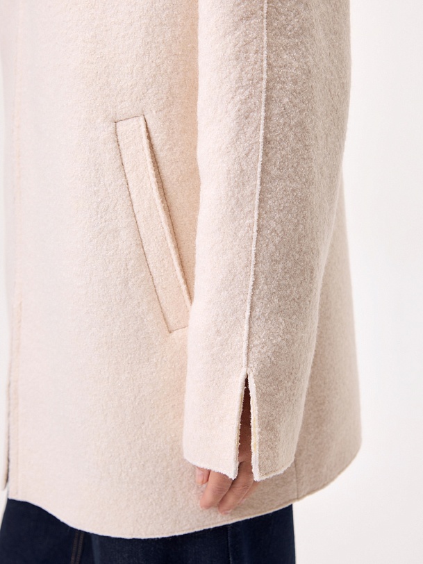 Полупальто из вареной шерсти с мембраной