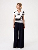 Джемпер-поло из вискозы и шелка POMPA арт.3218110kn2898