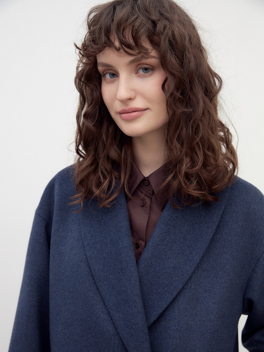 Шерстяное пальто с мембраной