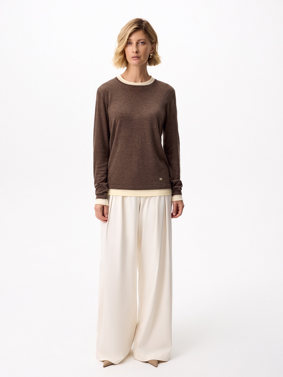 Джемпер из тонкого трикотажа