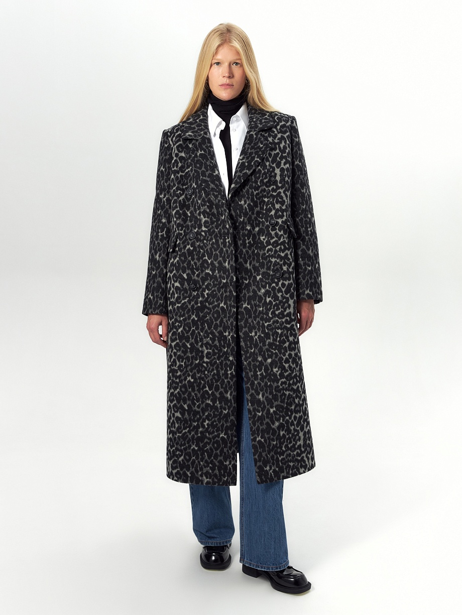 Пальто из шерсти с мембраной и утеплённой спинкой