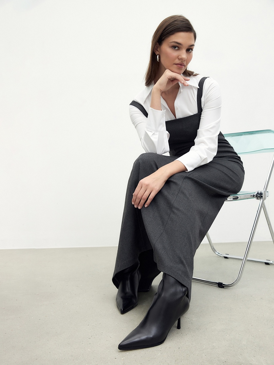 Сарафан из костюмной ткани 