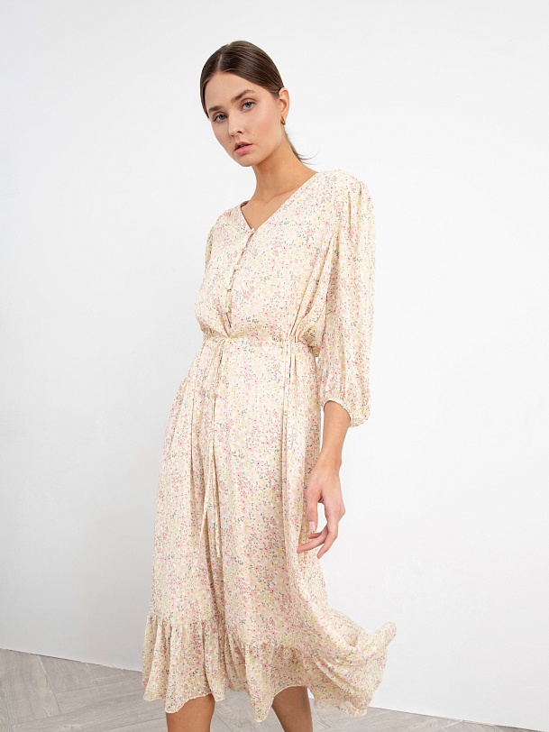 Женственное платье из шифона