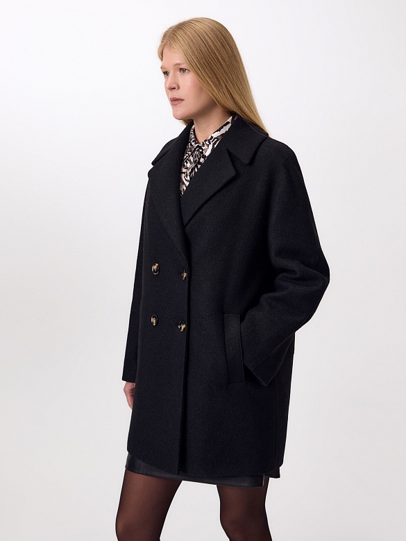 Полупальто из премиальной шерсти с мембраной POMPA арт.1014925p10099