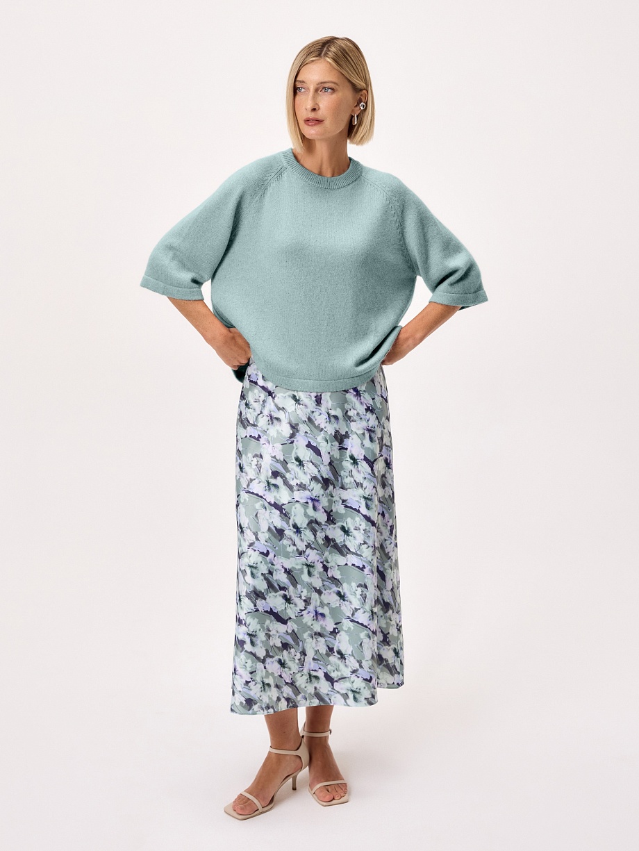 Джемпер из смесовой пряжи с ангорой и люрексом