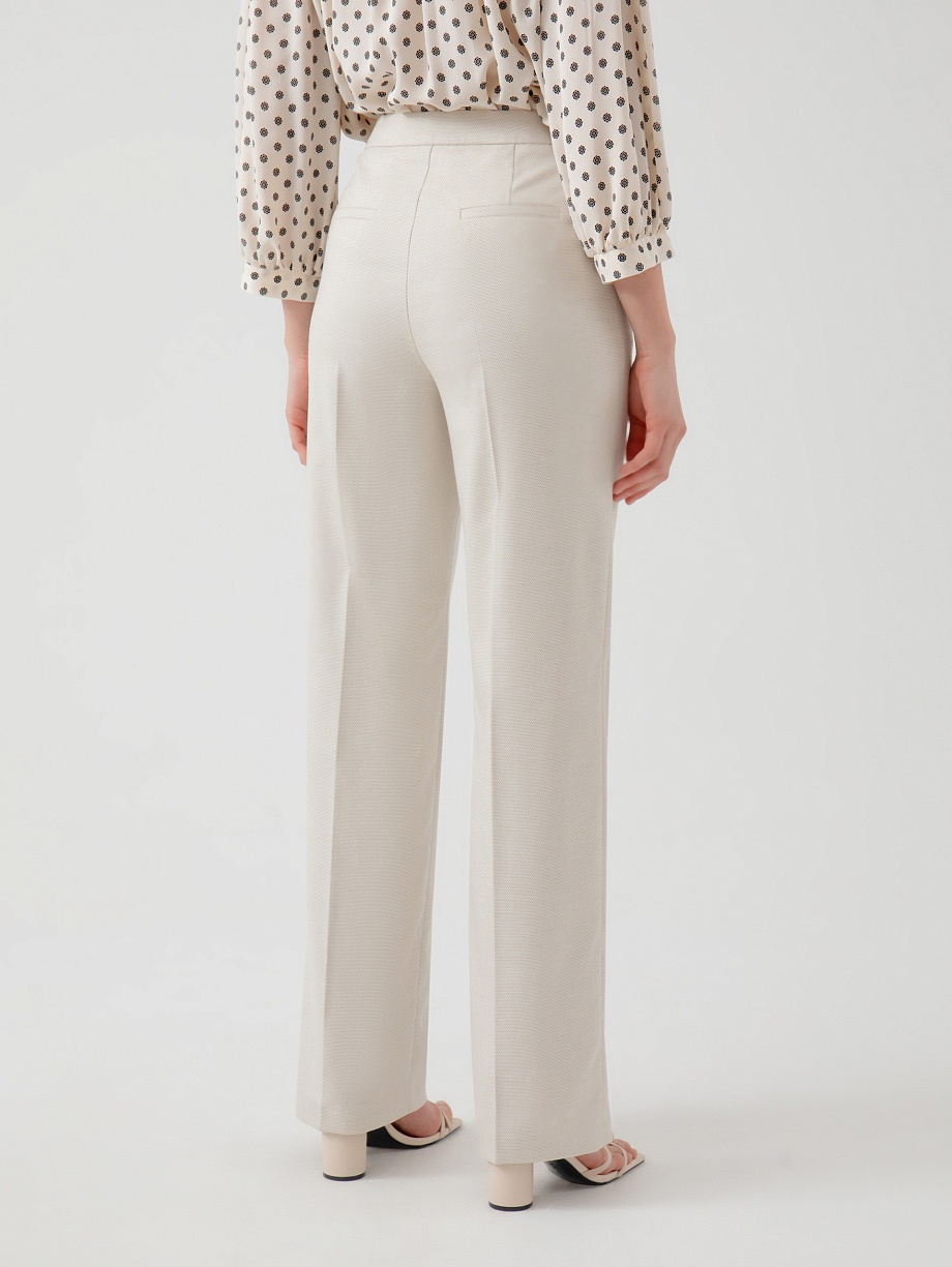 Прямые брюки из костюмной ткани