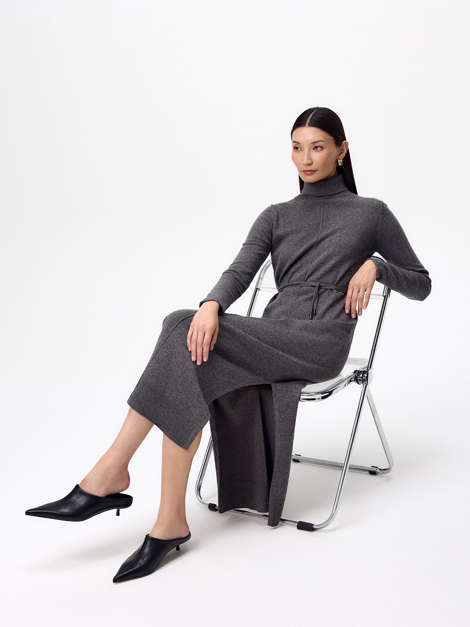 Платье из шерсти с ангорой