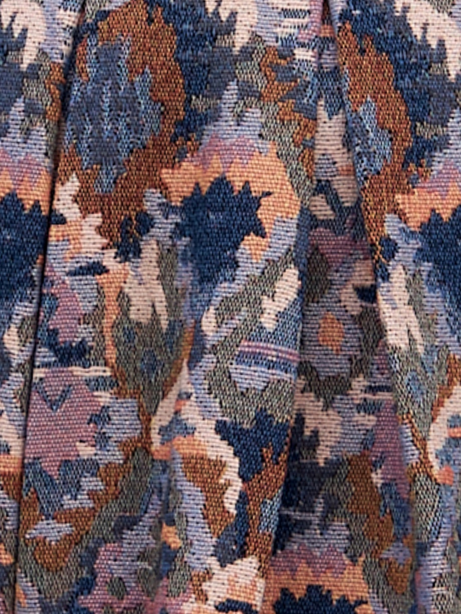 Юбка миди из яркой жаккардовой ткани