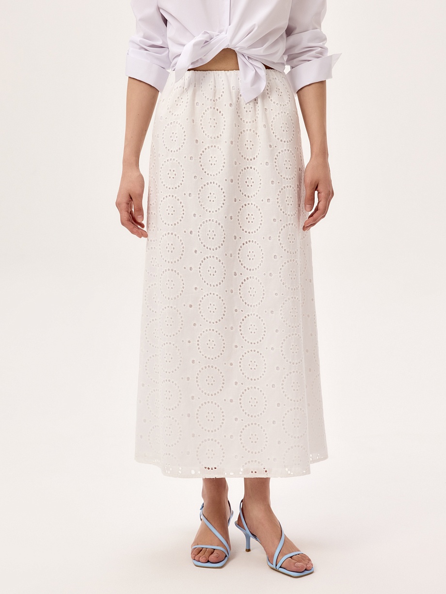 Летняя юбка макси из 100% хлопка