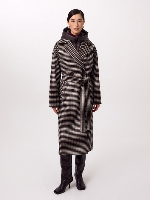 Шерстяное пальто с мембраной и утеплённой спинкой POMPA