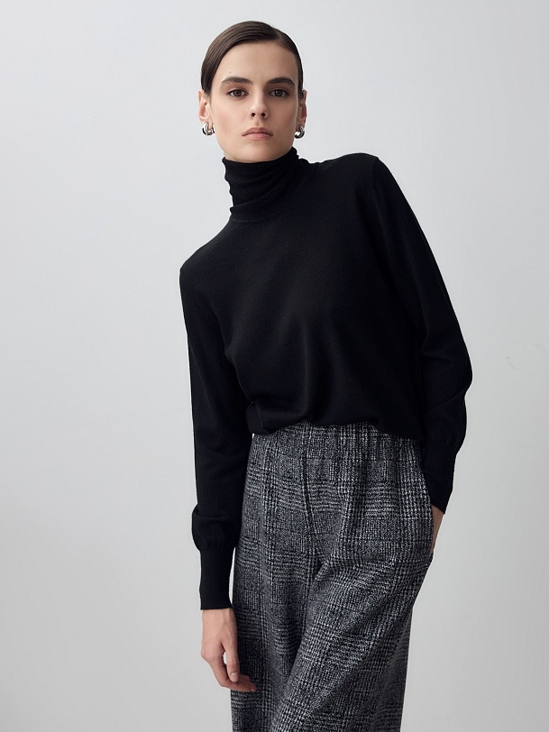 Водолазка из вискозы и хлопка