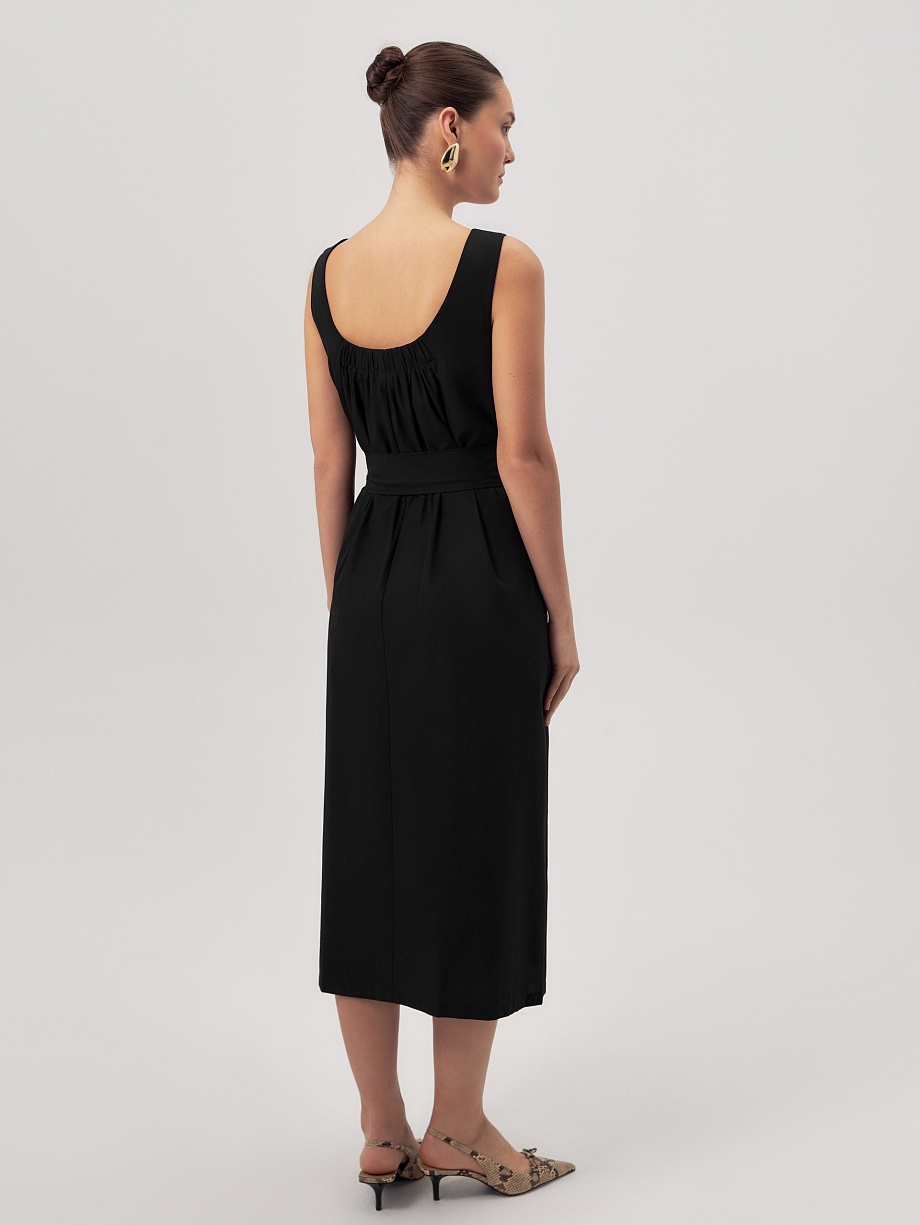 Сарафан из 100% хлопка с поясом