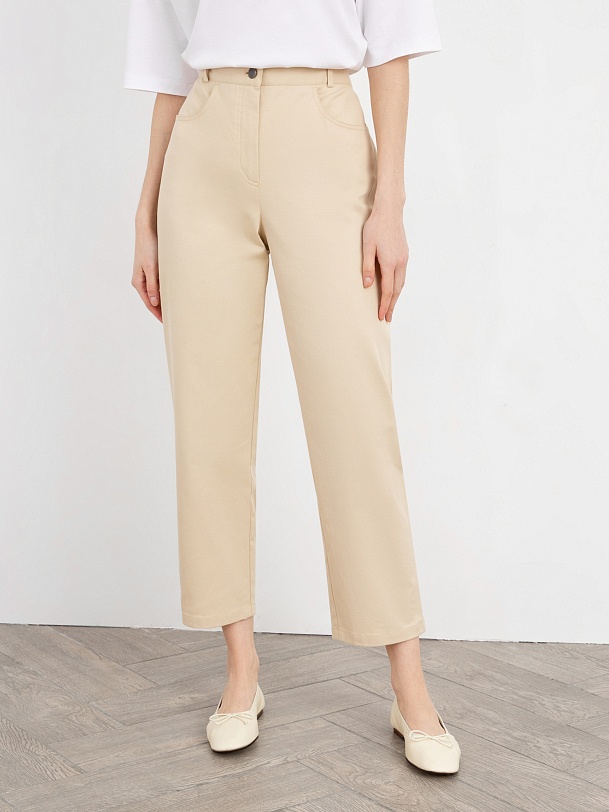 Брюки женские прямые укороченные