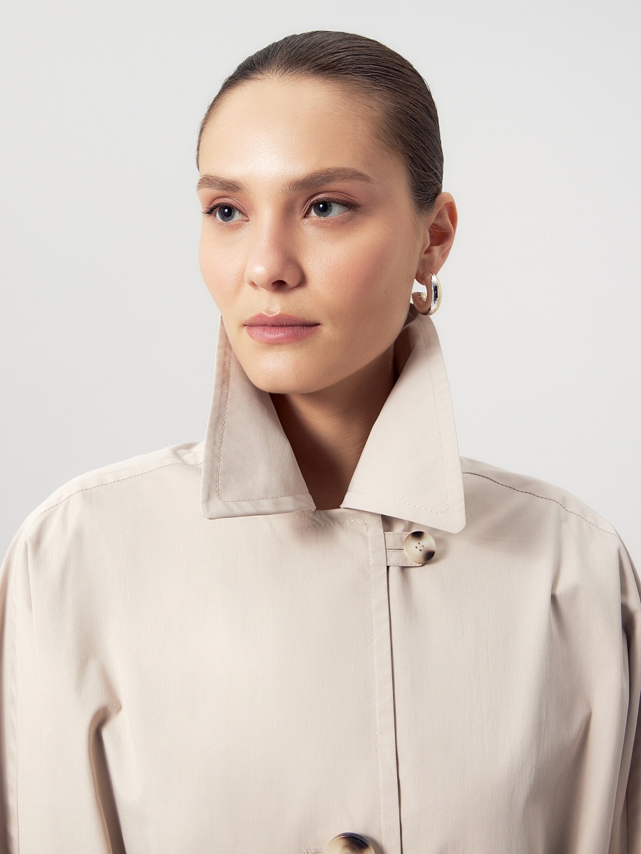 Непромокаемый хлопковый плащ