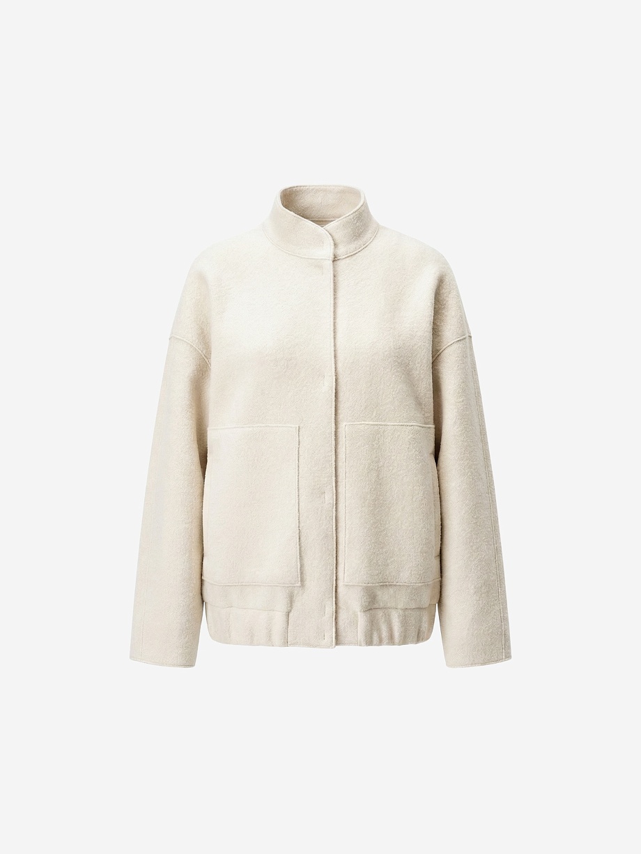 Бомбер из вареной шерсти с мембраной