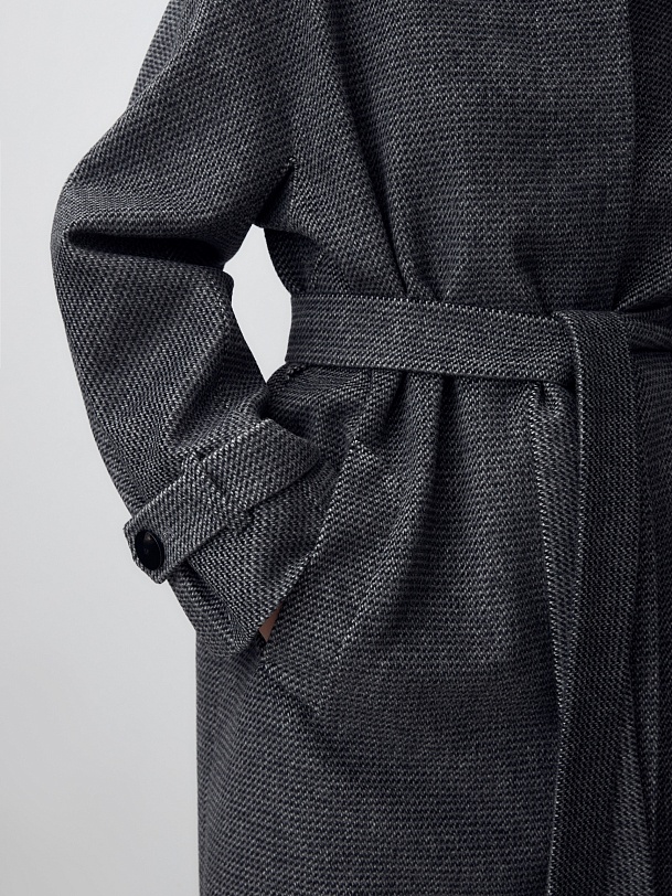 Шерстяное пальто с мембраной