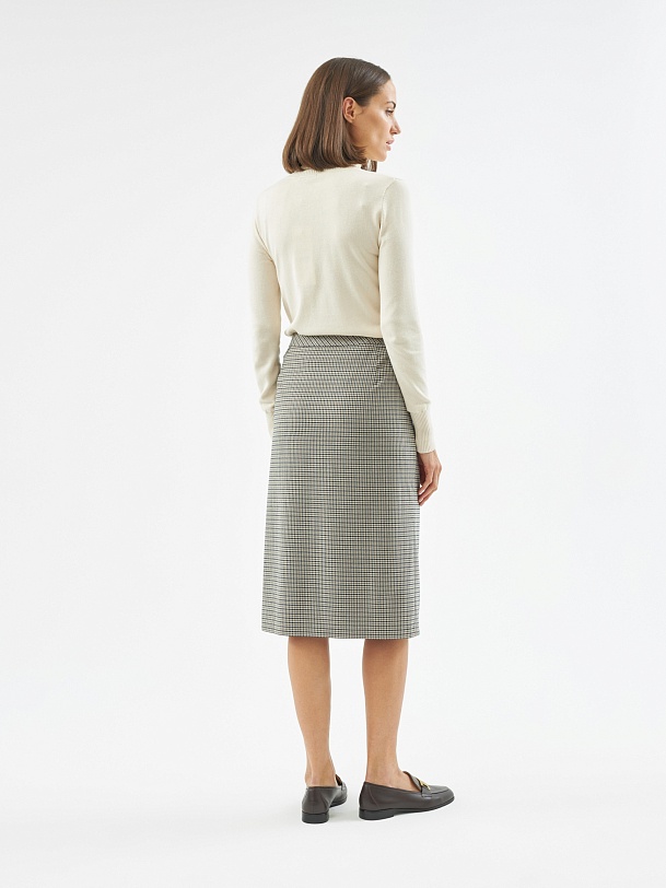 Юбка-карандаш удлиненного силуэта