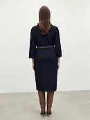 Платье из фактурного трикотажа с воротником-стойка POMPA арт.1164337jr0890