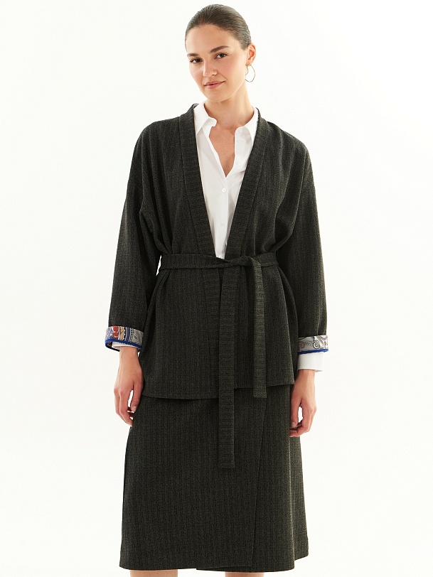 Двусторонний трикотажный жакет