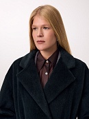 Пальто из шерсти Альпака Беби Сури с мембраной и утеплённой спинкой POMPA арт.1016086r90099