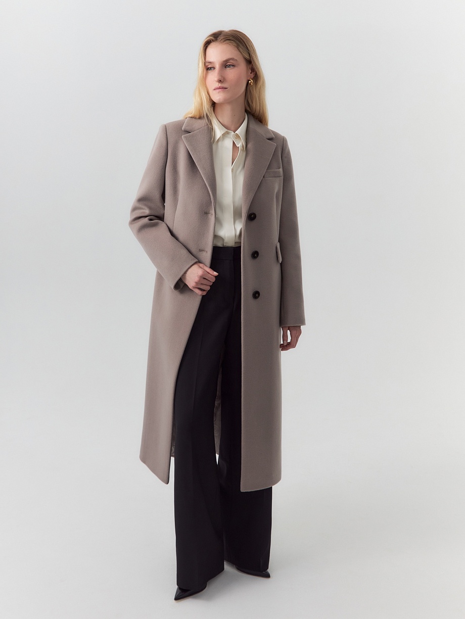 Пальто из 95% шерсти с мембраной