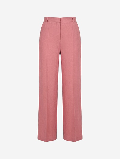 Брюки со стрелками из премиального 100% льна POMPA