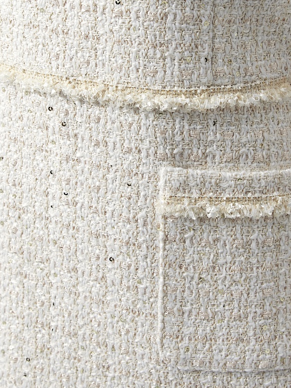 Платье миди из твида с пайетками POMPA арт.2139640mc0190