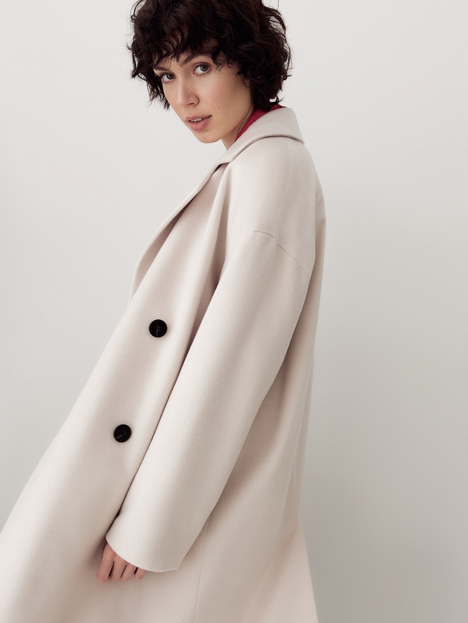 Шерстяное пальто с мембраной