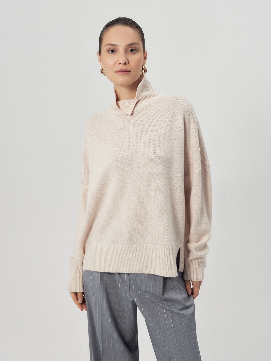 Объемный свитер из 100% кашемира